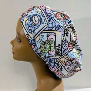 Labu, Euro Style Scrub Cap, Scrub Cap, Surgery Hat, Chemo Hat